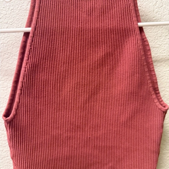 Babaton Tops - Babaton Dusty Rose Ribbed Tank Top